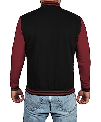 Image of Decrum Varsity Jacket Men - Casual High School Baseball Letterman Style Mens Bomber Jackets