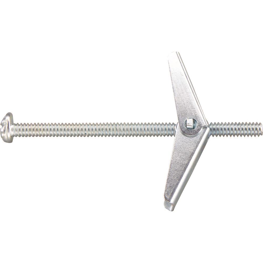 Toggle Bolt, Size 1/8, 4 in L, PK50