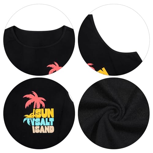 Image of Summer Sundress for Women Beach Tank Dress Sleeveless Graphic T Dress Short Casual Sun Dresses Beach Cover Up