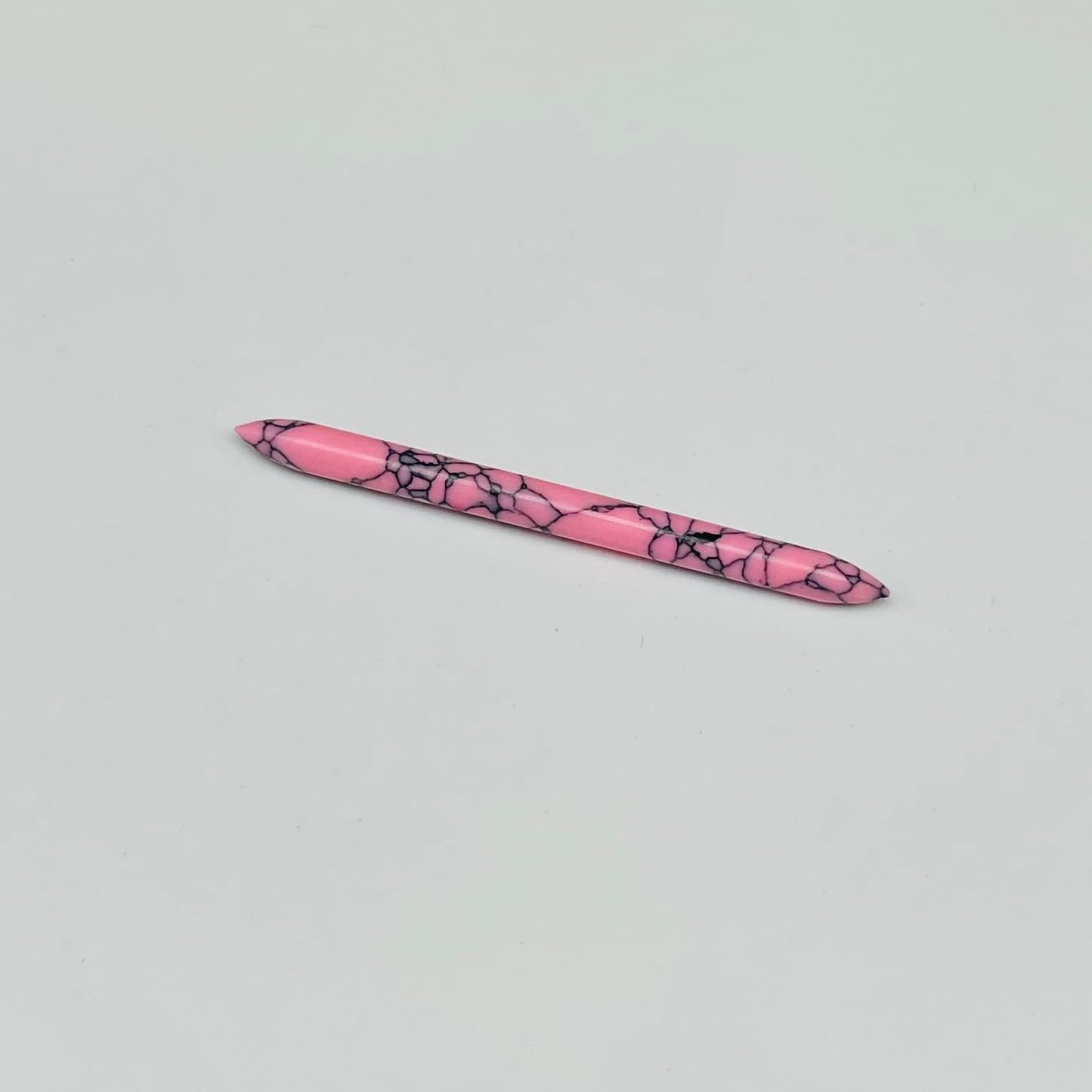 Handmade Pink Turquoise Stone Tribal Septum Spike | Stone Tusk Nose Ring | Ethnic Boho Body Piercing Jewelry for Women & Men | Artisan Carved Septum Tusk