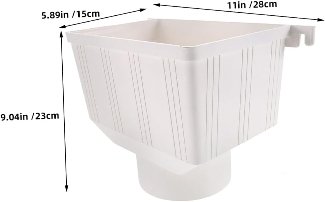 Rain Gutter Diverter Kit PVC Downspout Adapter for Efficient Rainwater Collection System Durable Water Catching for Homeowners Compatible with Standard Downspouts