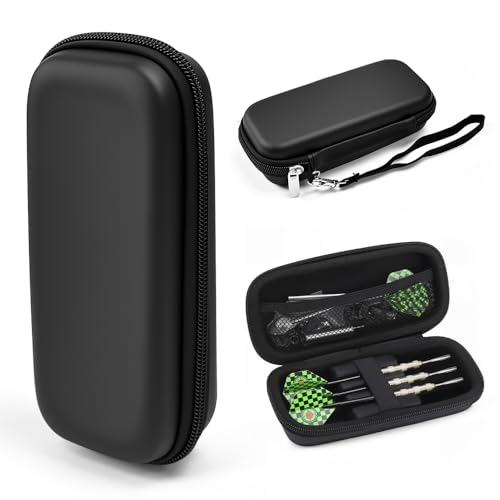 ASOUUNLD Darttasche Dartkoffer für 3 Darts Dartetui mit...