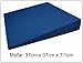 Sani-Alt - Cojín ortopédico (100% algodón, forma triangular, 37 x 7 x 7-1 cm) azul azul