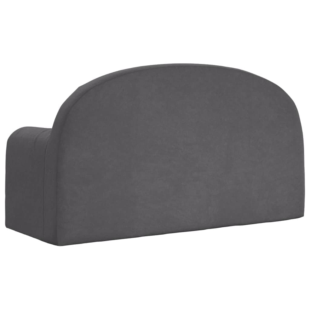Sofá Cama de 2 plazas Felpa Suave Gris Antracita, Sofas De Salon, Sofa Relax - 357024