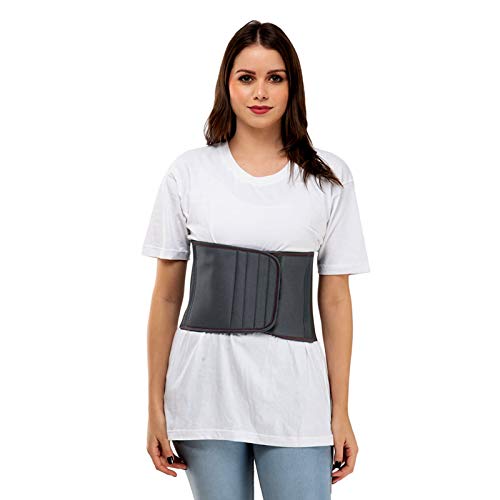 Medical Abdominal Binder Post Surgery Belt - Tummy Trimmer Post Pregnancy Back Support - Stomach, Waist Belt for Women & Men, 3X-Large Black-image-41