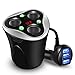 KFZ Zigarettenanzünder Verteiler 3 Fach Auto Ladegerät Adapter mit 3 USB Ports 12/24V 120W DC Power Getrennte Schalter LED Display für handy iPhone Samsung GPS Autokamera Bluetooth Geräte