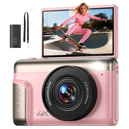 Imagen de 4K Cámara fotográfica Digital: 64 MP compacta videocámara Vlog con 16X Zoom Autofocus