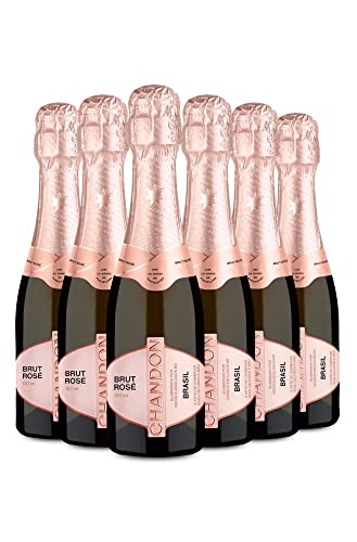 Kit Espumante Chandon Rosé Brut Baby 187ml 6 Garrafas