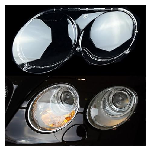 Capuchons de phare en verre transparent gauche pour Continental GT