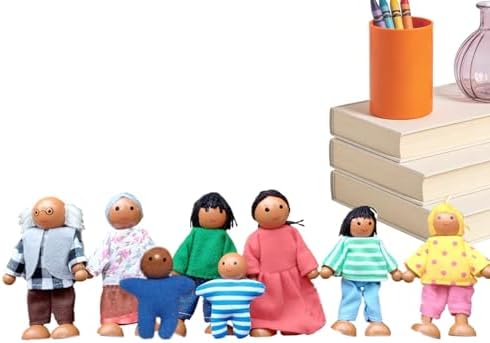 Küçük Figür Setleri - Oyuncak Bebek Evi Ailesi - Bebek Evi Figürleri ve Bebekler,Okul, Kreş, Doğum Günü, Yılbaşı Hediyelikleri - Görsel 1