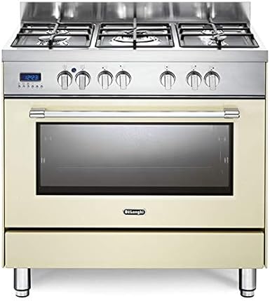 Cucina a gas con forno elettrico ventilato, N° 5 Fuochi, 90x60 cm,...