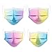 Produktbild Acewin 100 Stück Masken Kinder Ce Zertifiziert Bunt, Kindermasken Regenbogen Gradient 3 lagige Einwegmaske Kinder für Jungen und Mädchen
