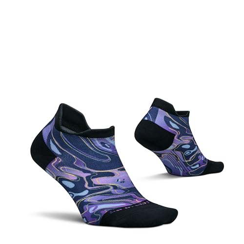 Image of Feetures Elite Light Cushion No Show Tab Sock Wave