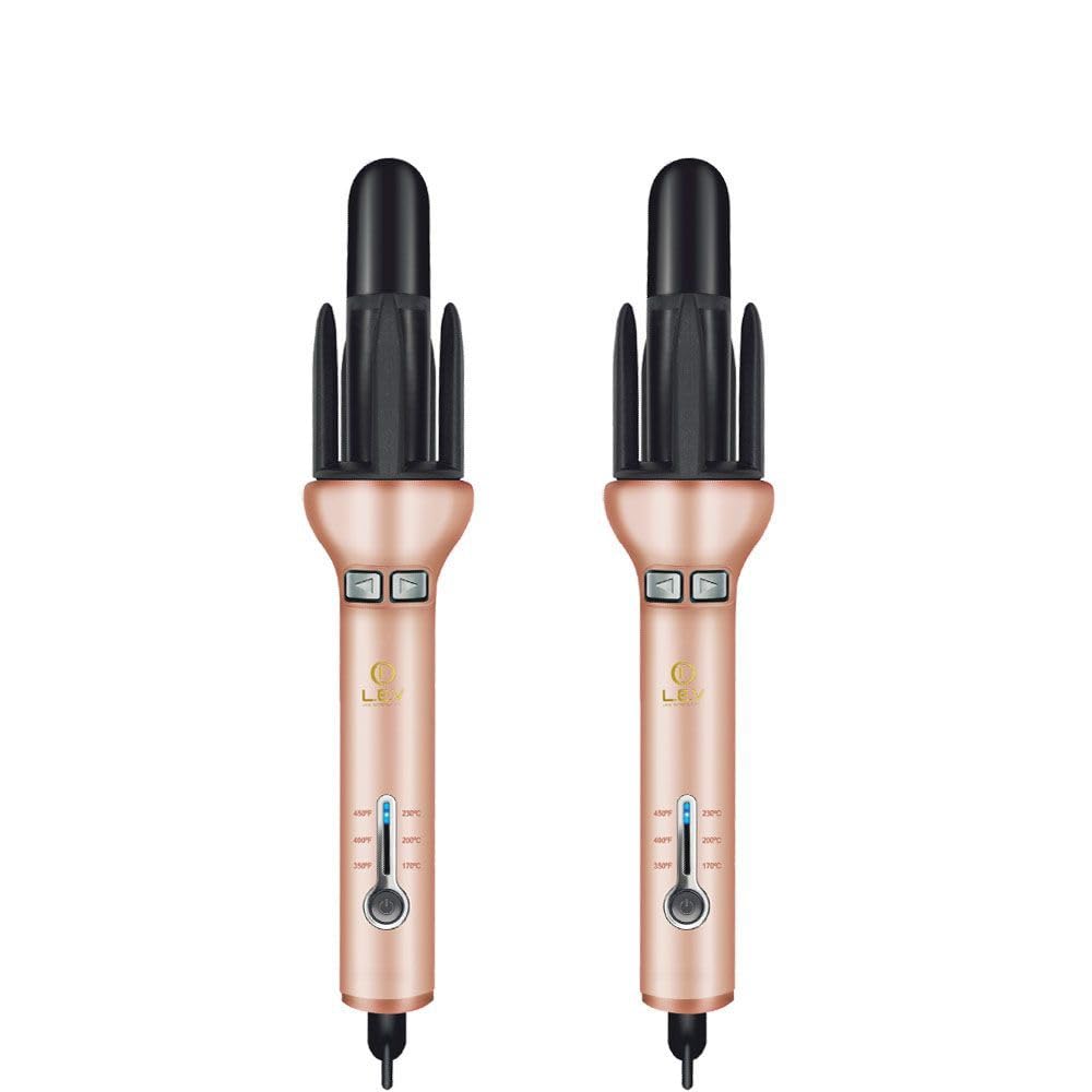360 Two Way Rotating Professional Hair Curling Iron Curler - Heatless Hair Curler Curling Wand Look Extremely VIP