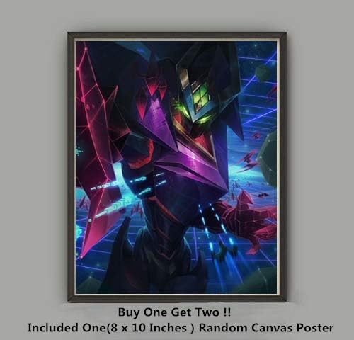 QG Art Video Game Malzahar The Prophet of The Void Canvas Art Prints Wall Poster,No Frame