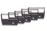 Color de salida: negra vhbw 5x Cinta de tinta de nailon para su impresora matricial Epson Cash-Register-Printer ERC 37, M 760, M 760 S, M 780 como ERC-23, C43S015360 ERC-23B