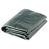 KADAX wasserdichte Gewebeplane, gestärkte Schutzplane, Plane in 10 verschiedenen Größen, Abdeckplane für Poll, Gartenmöbel, grüne Bootsplane mit Ösen (3x4m)