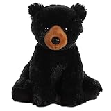 Aurora® Cuddly Black Bear Stuffed Animal - Cozy Comfort - Endless Snuggles - Black 14 Inches