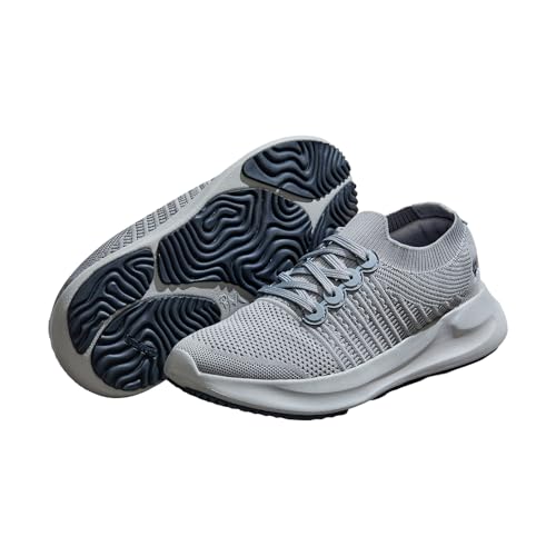 Image of Neeman's Begin Walk Aero Sneakers for Men | Breathable Knit Upper, Lightweight Cushioned EVA Sole | Comfortable Daily Walking & Casual Wear Shoes