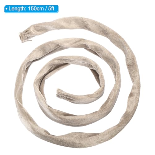 Image of PATIKIL 5ft Lamp Chain Cover, Chain Protective Sleeve Washable with Zipper for Chandelier Lighting Wires Swing Light Fixture, Apricot