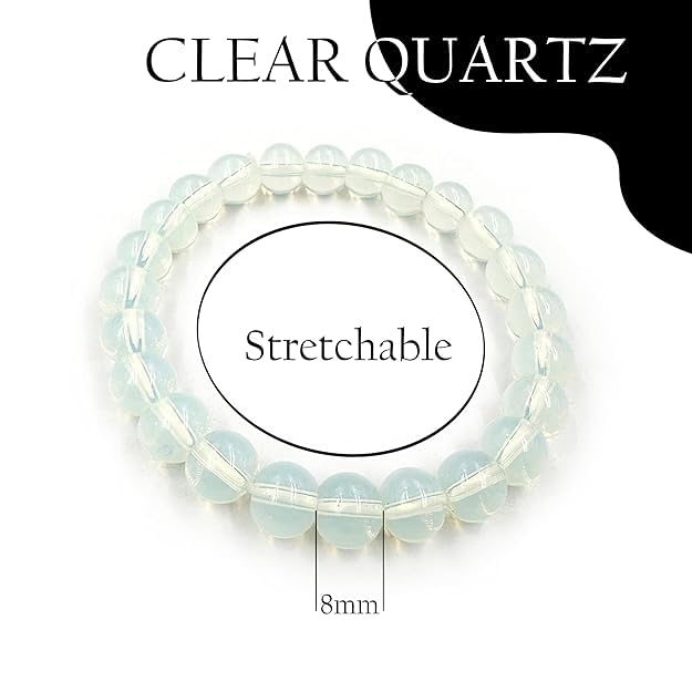 Image of Certified Crystal Bracelet | 8mm Beads | Stretchable Healing Bracelet | Bracelets for Men and Women |
