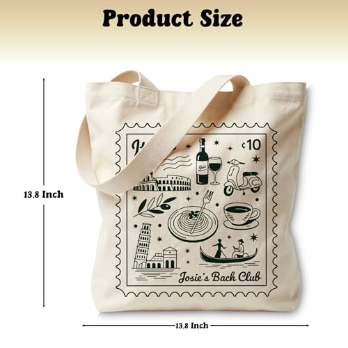 Bolso tote para mujer con estampado de Italia, bolso de lona para compras, viaje, gimnasio, fin de semana o vacaciones, ideal como regalo miniatura 4