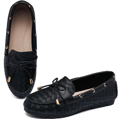 Image of Loafers for Women Comfortable Slip On Flats with Memory Foam Insole for Daily Wearing