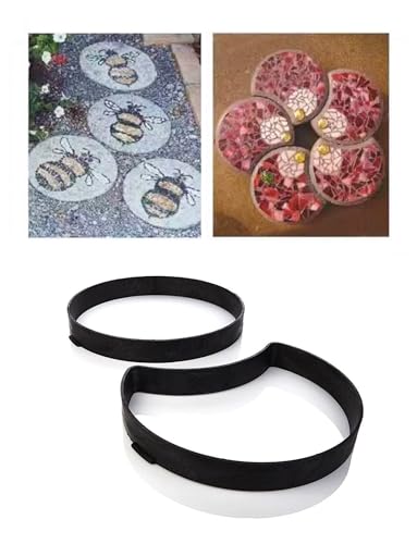 2 Pcs Concrete Slab Moulds Walk Path Maker Mold Pavement Irregular Driveway Brick Patio Concrete Slab Path Walk Maker Frame