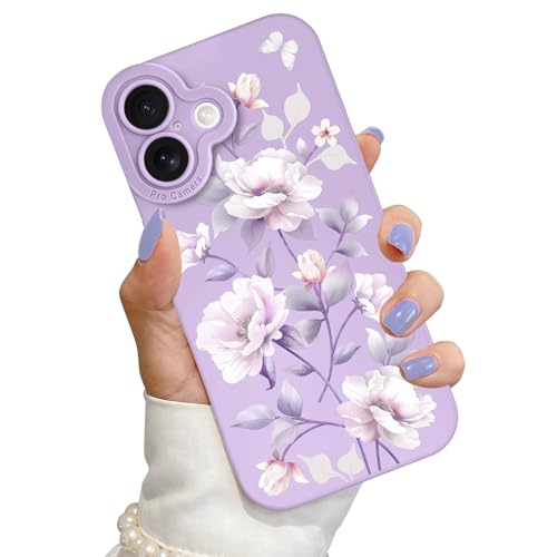 Coque pivoine iPhone 17 Pro violette pour fleurir votre style moderne