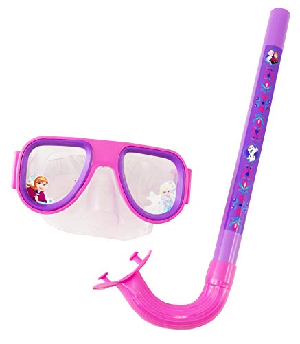 Snorkel com Mascara Etitoys Rosa/Lilás/Estampa Frozen