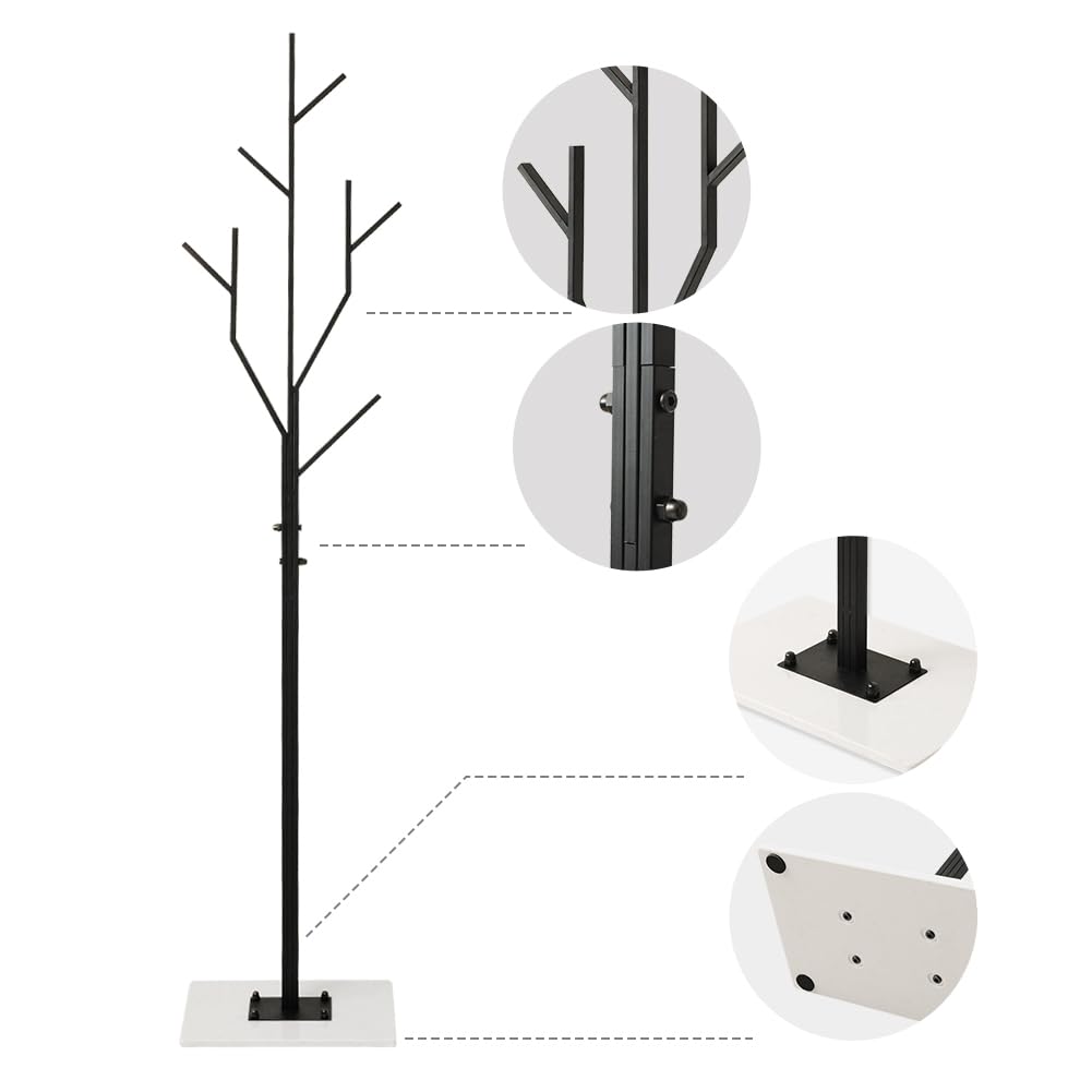 appendiabiti da terra,attaccapanni da terra salvaspazio,stand appendiabiti ufficio,porta abiti Metallo,attaccapanni ingresso,appendiabiti a forma di albero,appendi abiti da terra marmo nero