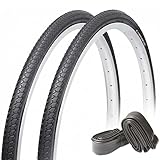 27インチ自転車タイヤ 【2本セット】COMPASS(コンパス) P1013 27×1 3/8【27インチのママチャリ・シティサイクル・軽快車向け】タイヤ・チューブ・リムバンド各２セット 英式