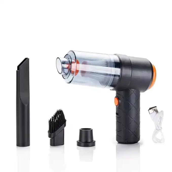 MelodySusie® Portable Electric Nail Drill Professional Cleaner Dust Collection/Lighting 3 in 1 Car Vacuum 120W High-Power Handheld Wireless Vacuum Cleaner Home Car Dual USB Rechargeable (Multii)