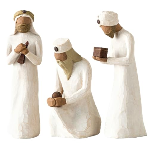 3-teiliges Krippen-Set Mit Den Heiligen Drei Königen,Handgefertigte...
