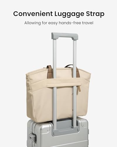 Image of tomtoc Laptop Tote Bag for Women, 13-16 Inch Water-resistant Laptop Work Tote with Device Compartment, 10L-18L Shoulder Bag