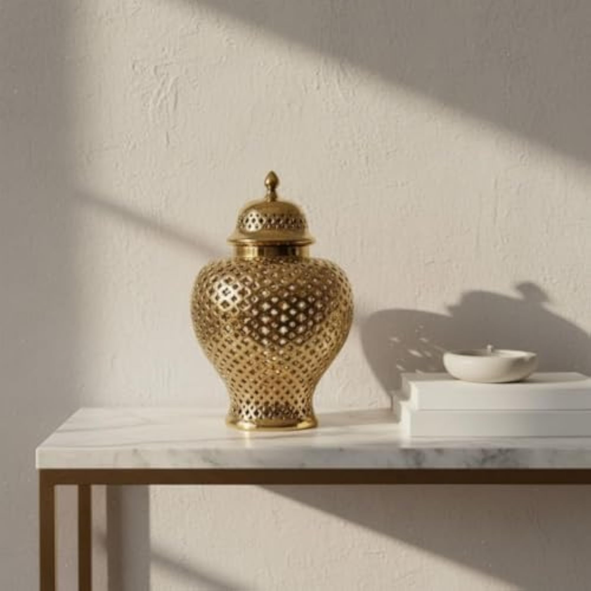 BNF® Glazed Finish Perforated Lattice Jar