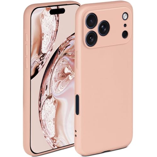 Coque iPhone 17 Pro Max silicone rose protège écran et objectifs