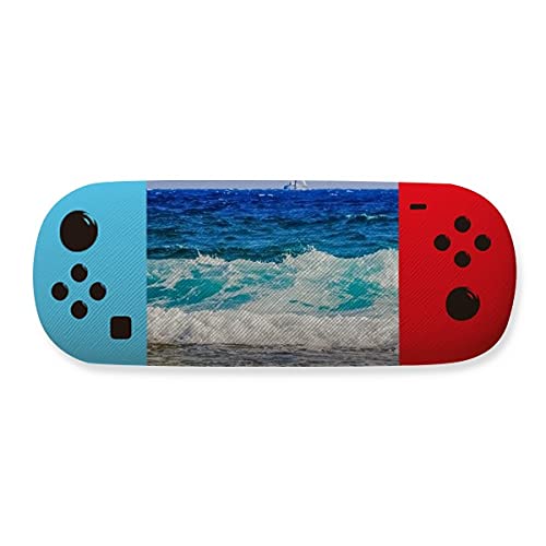Étui de rangement pour lunettes rigide et antichoc vagues de l'océan