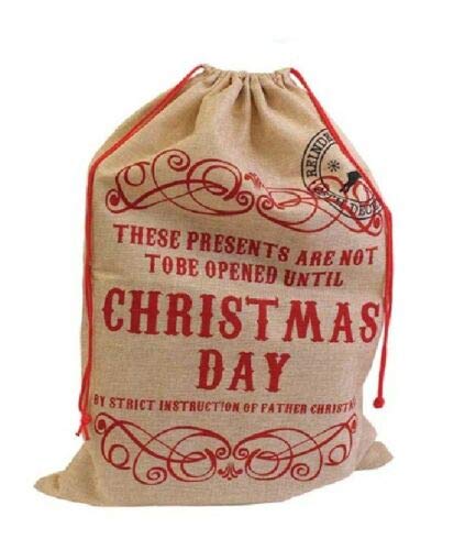 Paulstore Large Sack Khaki Large Santa Sack Super Luxury Jumbo Size Strong Felt Rope Tie (Large Sack Khaki)