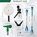 Airless Paint Spray Guide Spray Gun Guide Edger Painting Tool with 7.87 Inch, 11.8 Inch Extension Pole, 211, 315, 421, 517, 625 Airless Tips Sprayer Accessories for Airless Paint Sprayer