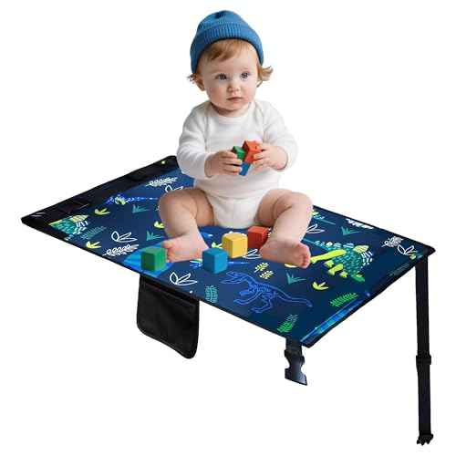 Toddler Airplane Travel Bed with Storage Pocket - Dinosaur