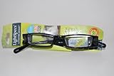 Light Specs By Foster Grant 2.00 Black Reading Glasses