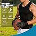 Eicolorte Adult Padded Compression Shirt Training Vest (3-Pad) Sleeveless T-Shirt Ribs, Back Protector Tank Football Soccer Basketball Hockey Protective Gear