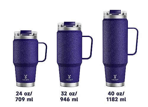 Meoky 32Oz Tumbler With Handle, Stainless Steel Travel Mug With 2-In-1 Straw And Sip Lid, Vacuum Insulated Coffee Mug, 100% Leak Proof, Keeps Cold For 24 Hours Or Hot For 8 Hours (Offshore) #TOP4