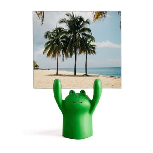 Support pour photo de plage grenouille idée cadeau pour souvenir de vacances
