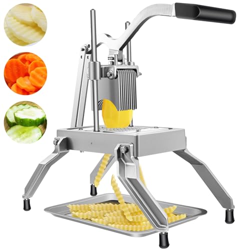 Consejos y reviews para comprar Cabezales de corte multiuso acero los diez mejores. 37 Happybuy Dicer comercial de frutas y verduras de 3/8 pulgadas, cuchilla cortador de cebolla resistente Kattex Chopper cortador de tomate con bandeja, perfecto para pimienta de...