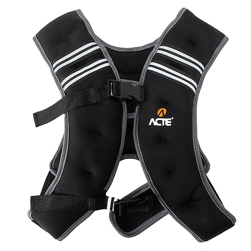 Acte, Colete Neoprene de Peso T89, 10kg - Crossfit e Musculação - Preto