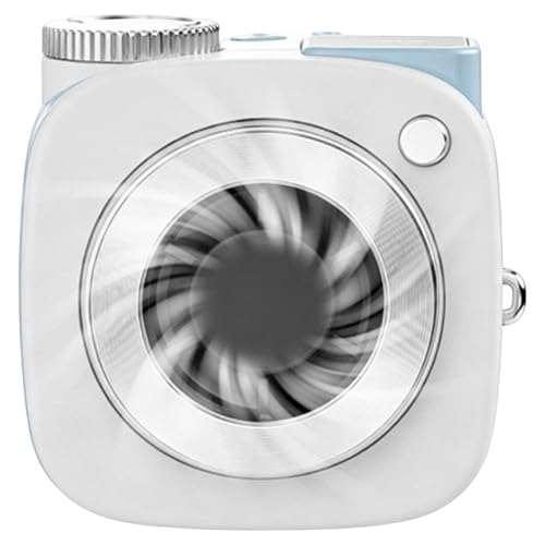 Genérico Mini Ventilador Eléctrico,Aparato con Pantalla Digital con Forma de Cámara | Ventilador de Mano Personal - para Estudiantes, Adolescentes, Niños, Adultos, Viajes, Picnic, Escuela, Playa,