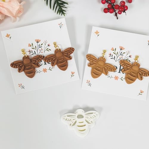 Moldes de arcilla polimérica de abeja para confección de joyería y pendientes artesanales 5