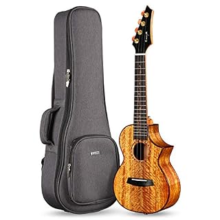 Enya 26Inch Tous les 5A en bois de manguier massif Acoutic Electric Ukulele ténor EQ avec double ramassage 20mm Ukulele… - Les Beatles, Paul McCartney, John Lennon, RIngo Starr, George Harrison
